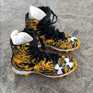 Under Armour Highlight Yellow Football Cleats New